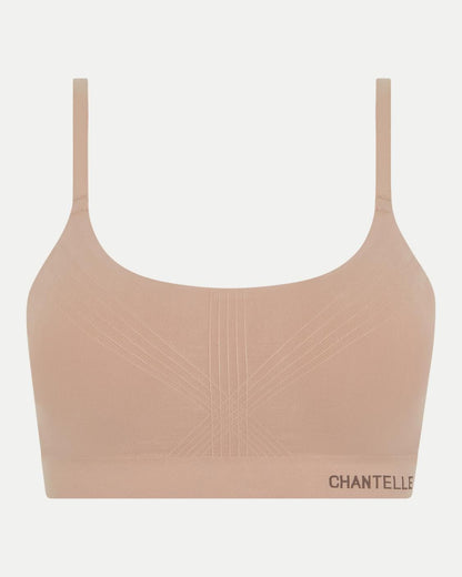 Bralette BH support uten spiler wirefree smooth comfort, undertøy norge dame, chantelle, beige nude