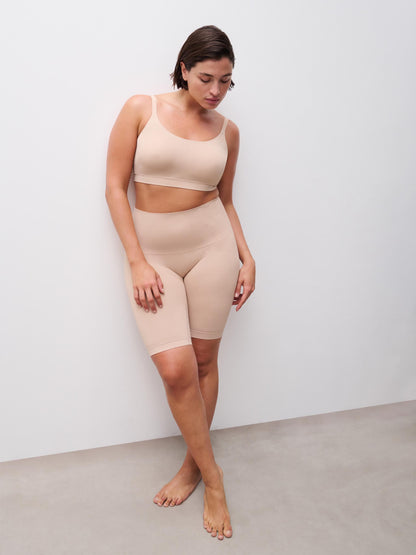 Shapewear hold-in shorts lang, undertøy norge dame, chantelle, beige nude