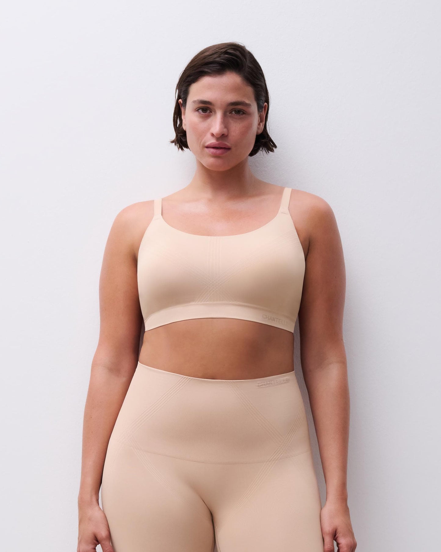 Bralette BH support uten spiler wirefree smooth comfort, undertøy norge dame, chantelle, beige nude