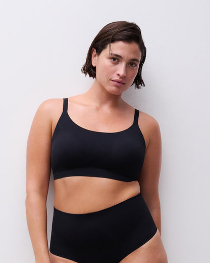 Bralette BH support uten spiler wirefree smooth comfort, undertøy norge dame, chantelle, svart black