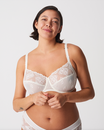 BH full cup 3-part covering, Chantelle Champs Elysées ivory hvit, Undertøy Frilin Norge