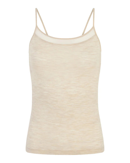 Singlet ull merino wool Juliana Femilet Chantelle beige heather nude, Frilin undertøy dame norge