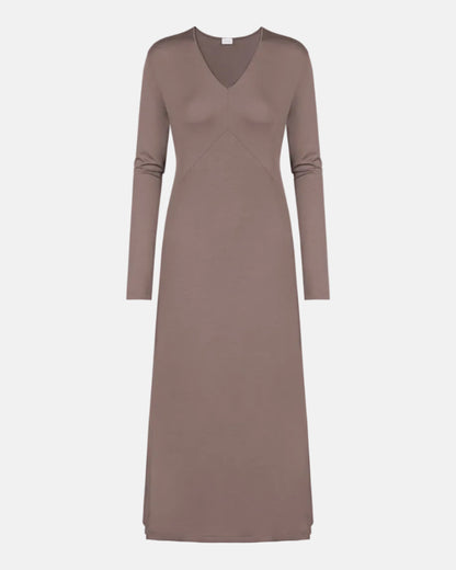 Nattkjole lang Mey Pure chic, modal beige brun, Nattøy undertøy dame norge frilin