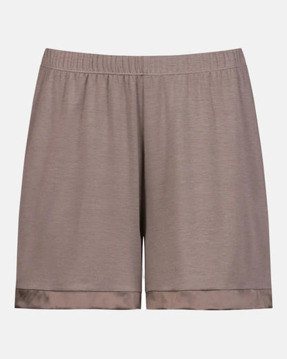 Pysjamas shorts modal loungewear nattøy, beige brun pure chic Mey, norge dame frilin