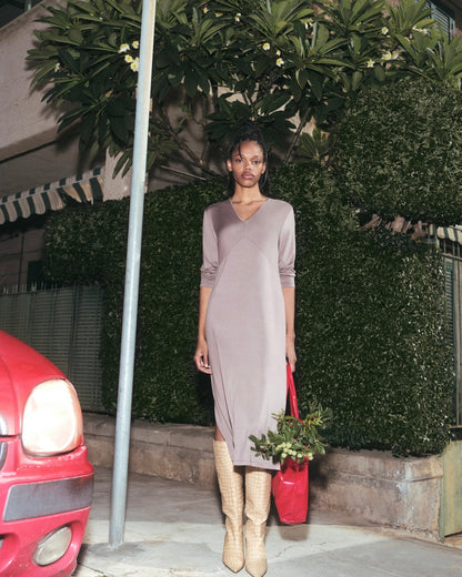 Nattkjole lang Mey Pure chic, modal beige brun, Nattøy undertøy dame norge frilin