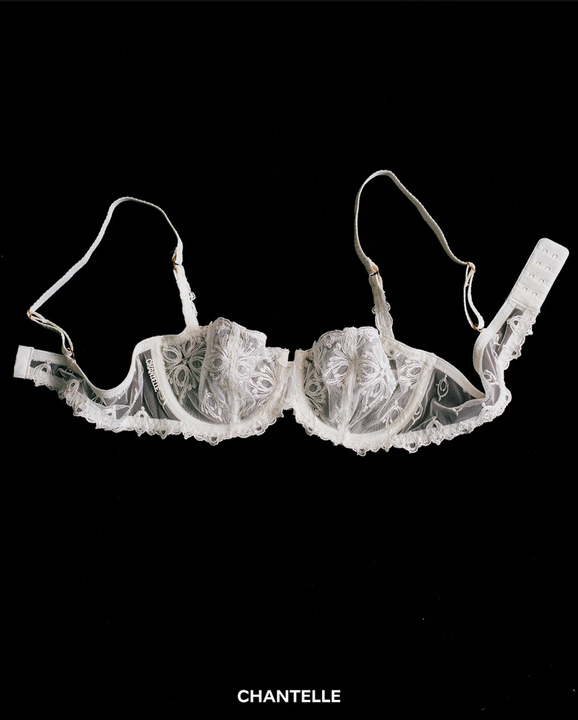 BH Balconette Chantelle Champs Elysées ivory hvit Halv cup, Undertøy Frilin Norge