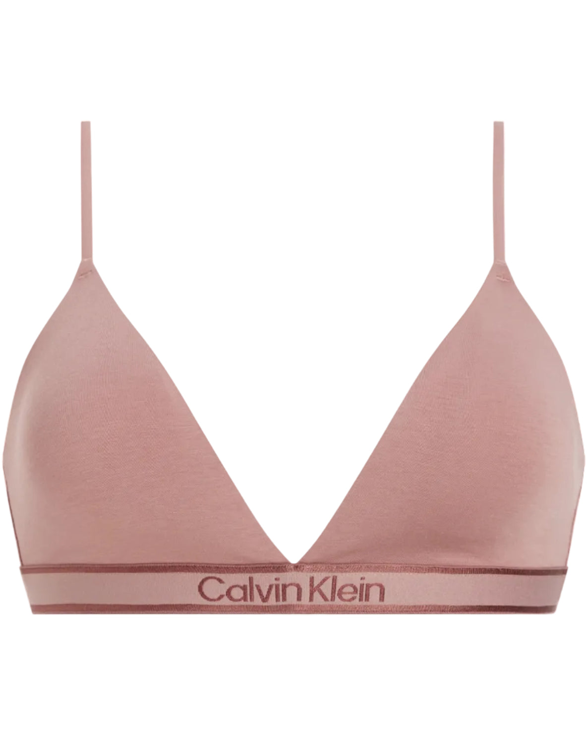 Triangel BH Calvin Klein bralette cotton modal tonal logo red grape, undertøy frilin norge, bomull