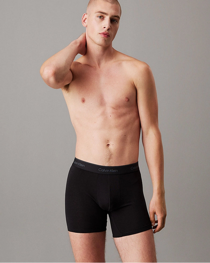 Boxer herre 3 pakk calvin klein, svart blå underbukse, Frilin undertøy underwear