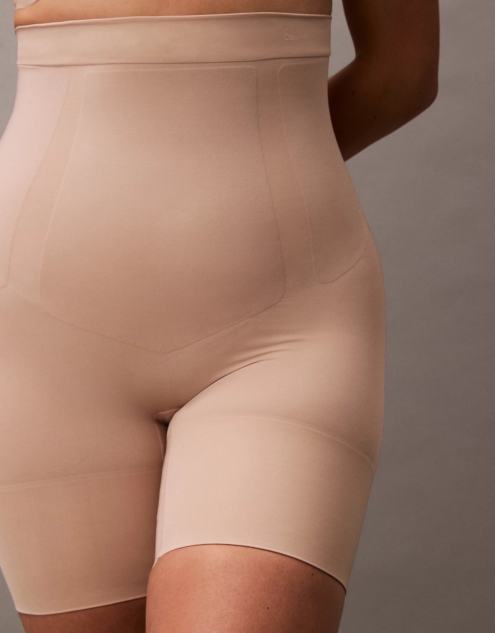 Hold-in shorts Calvin Klein Shapewear high waist høyt liv shaping, nude beige cedar, norge frilin undertøy