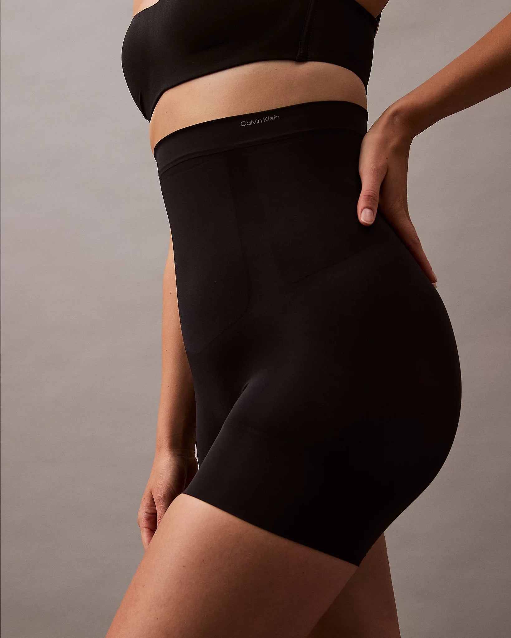 Hold-in shorts Calvin Klein Shapewear high waist høyt liv shaping, svart sort black, norge frilin undertøy