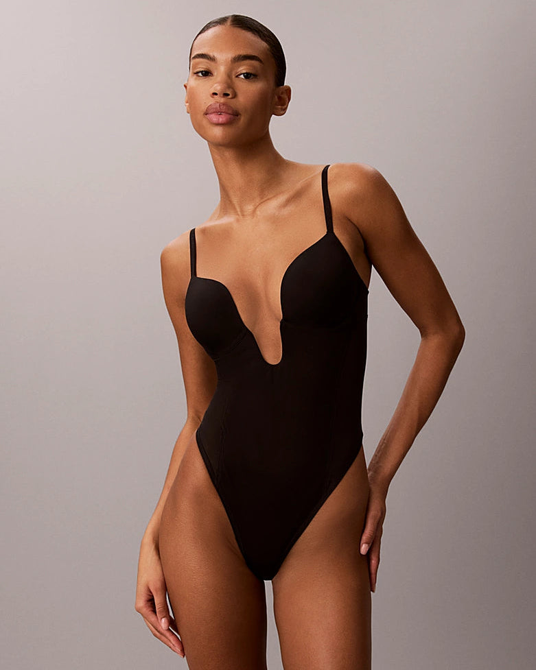 Body shapewear Calvin Klein perfectly fit hold in, svart sort black, norge frilin undertøy dame