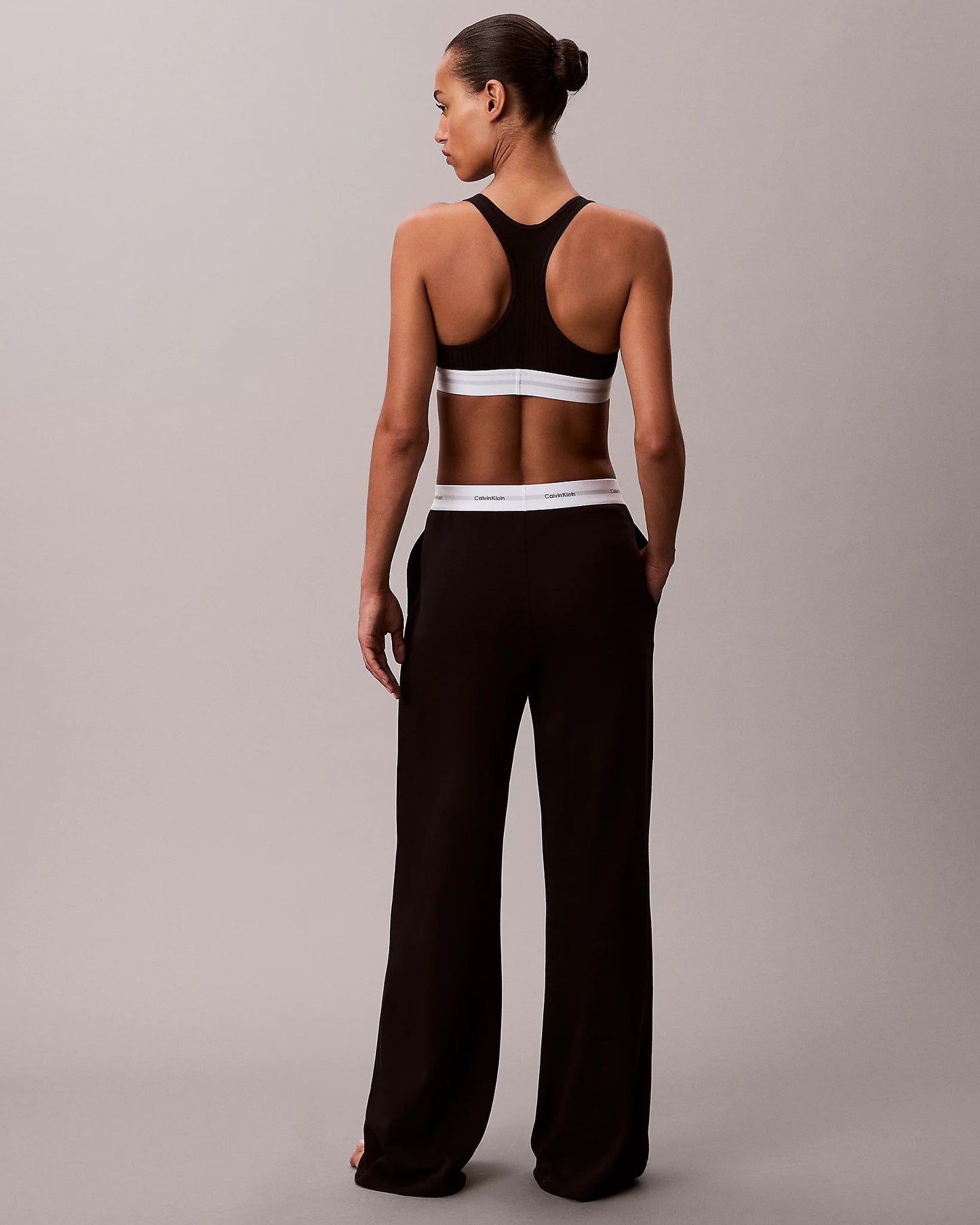 Joggebukse pysjbukse Calvin Klein loungewear, undertøy norge dame, bomull svart