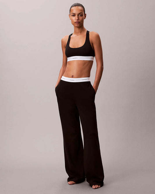 Joggebukse pysjbukse Calvin Klein loungewear, undertøy norge dame, bomull svart