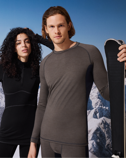 Ullundertøy herre genser trøye ull virgin wool, Prfrmnc+ Mey grønn olive, Frilin undertøy norge menn