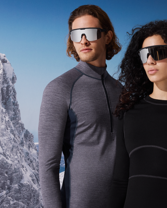 Ullundertøy herre genser med hals trøye ull virgin wool, Prfrmnc+ Mey grå, Frilin undertøy norge menn