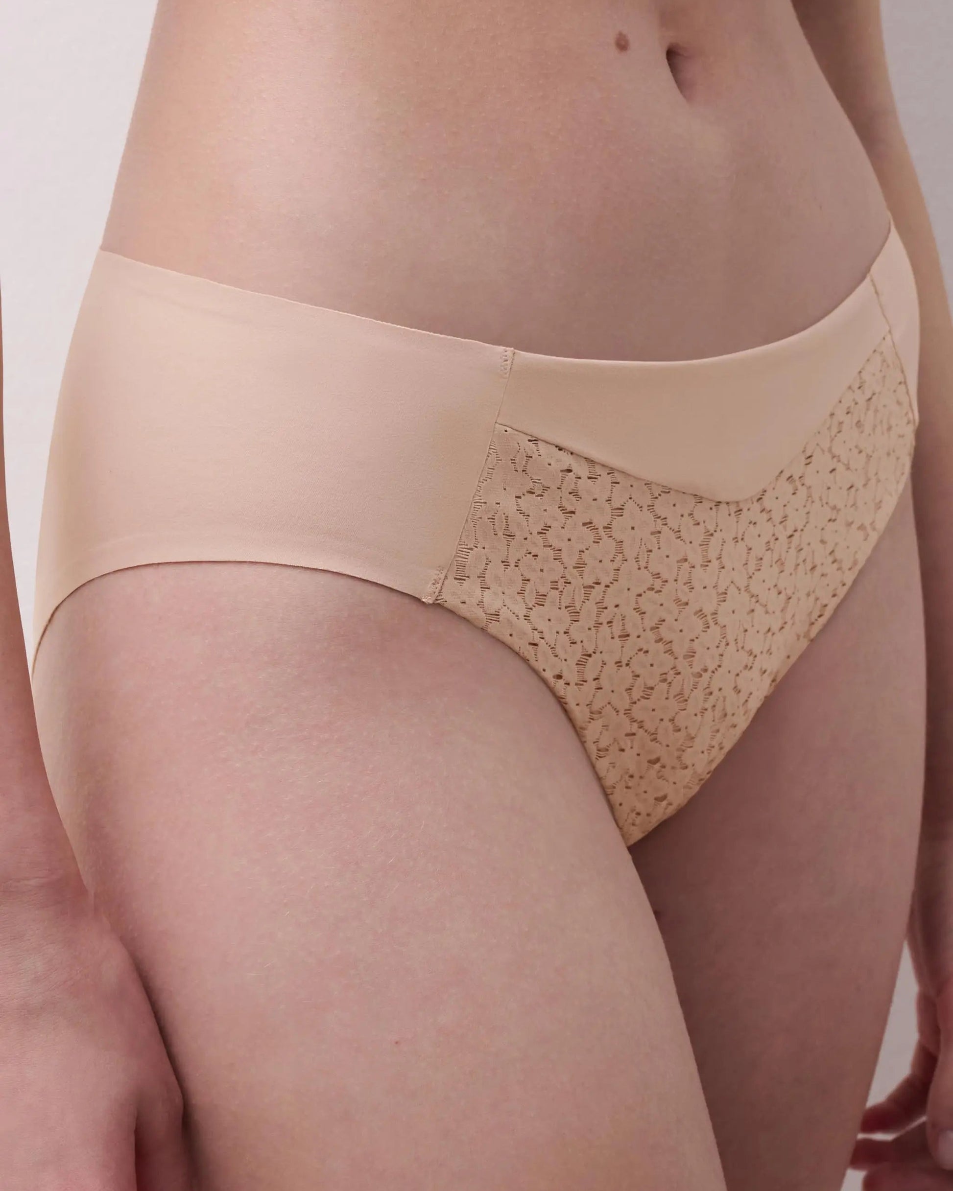 Truse tai bikini beige nude blonde, Chantelle Norah, undertøy dame frilin norge