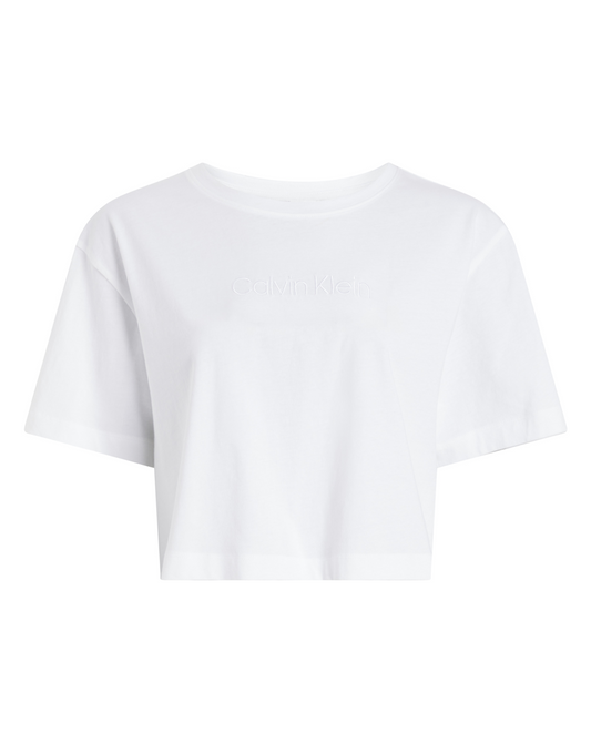 Calvin Klein Undertøy Norge Dame T-skjorte hvit bomull cropped