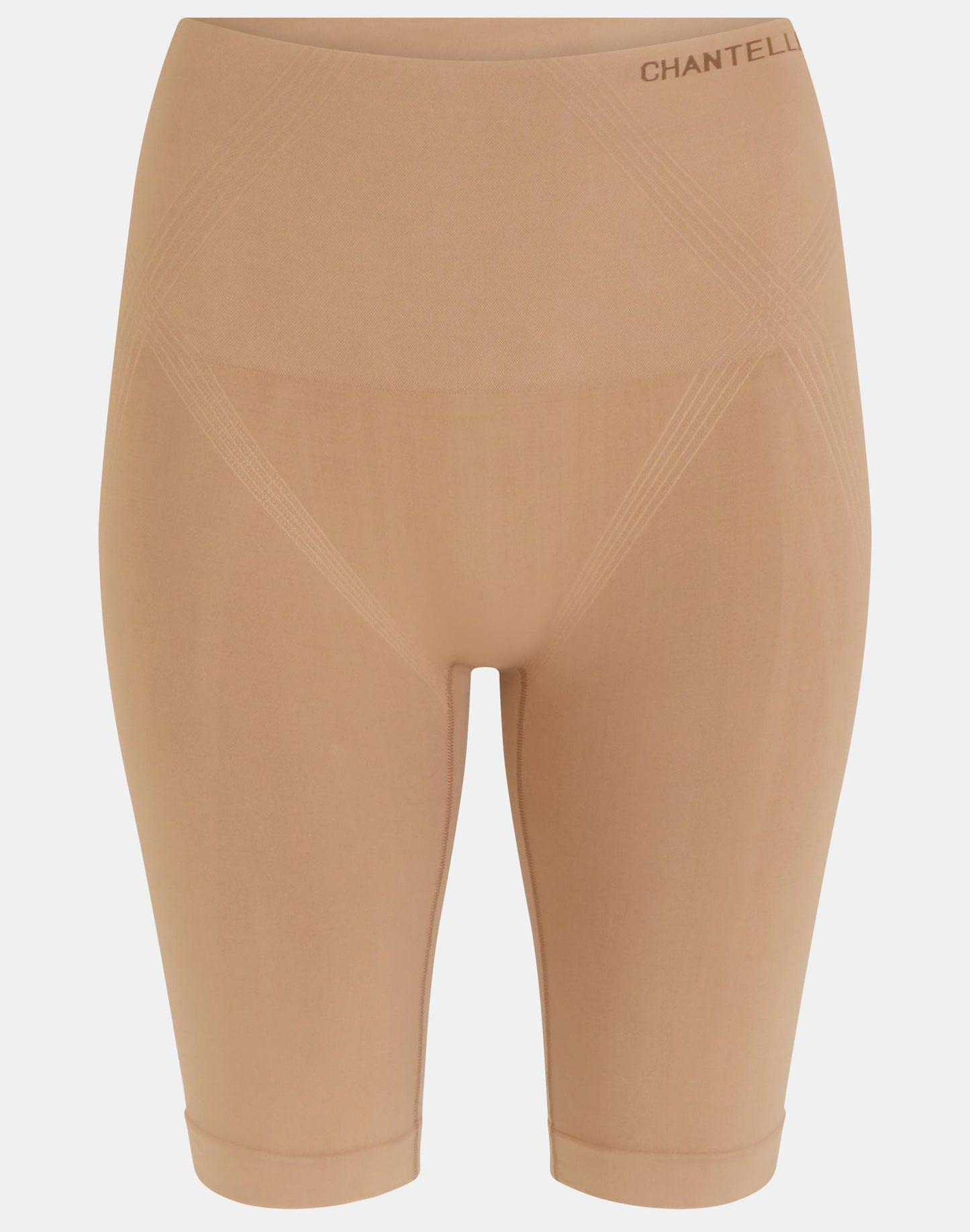Shapewear hold-in shorts lang, undertøy norge dame, chantelle, beige tan brun terracotta