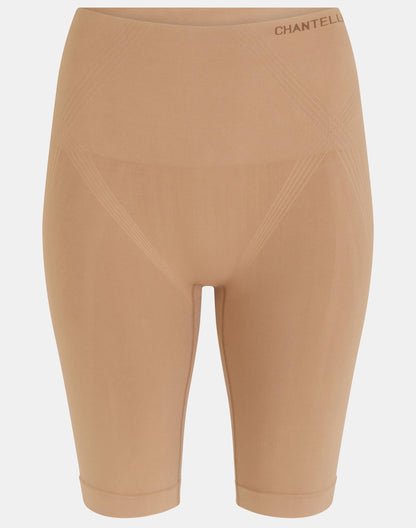 Shapewear hold-in shorts lang, undertøy norge dame, chantelle, beige tan brun terracotta