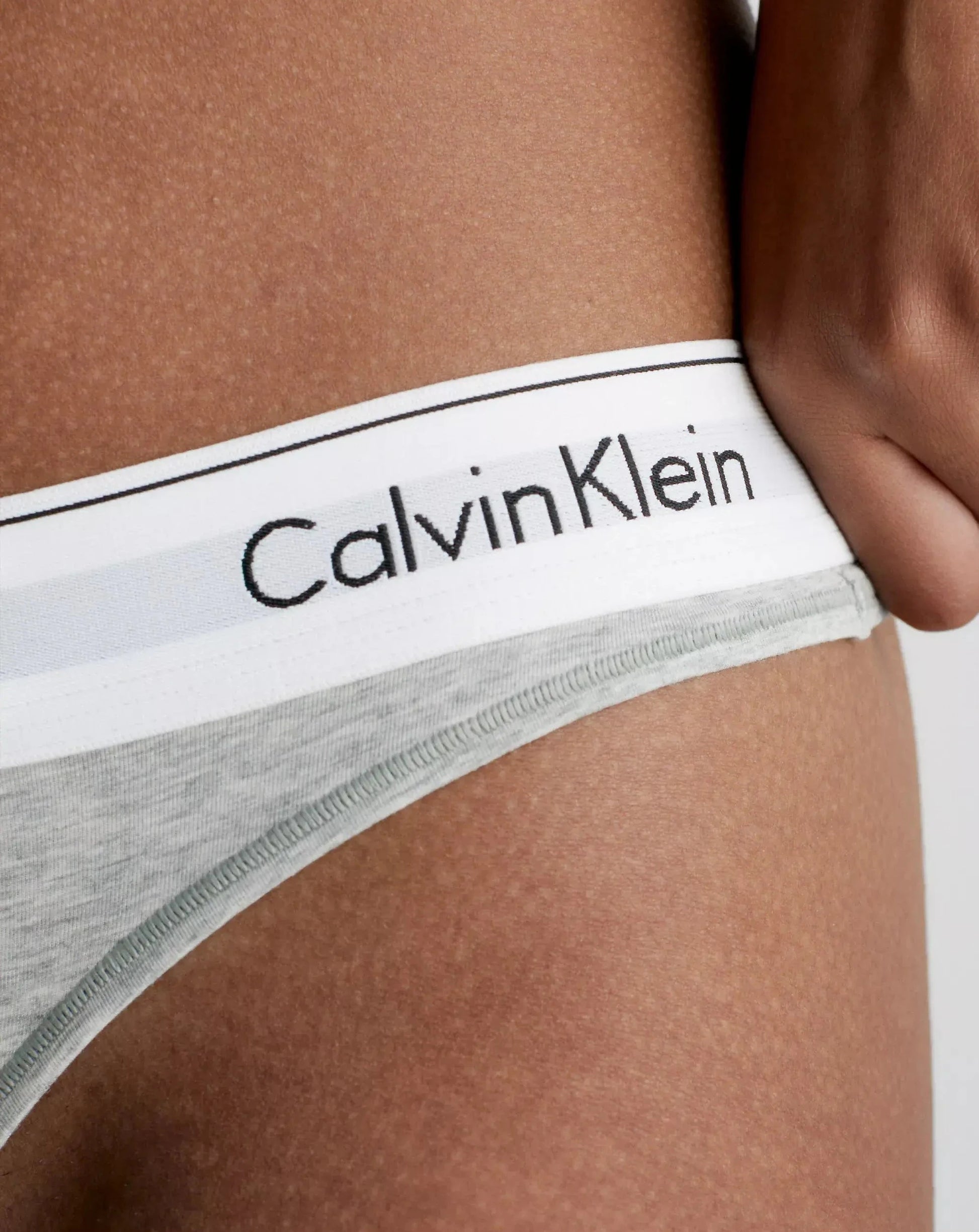 Calvin Klein thong string, undertøy, bomull grå