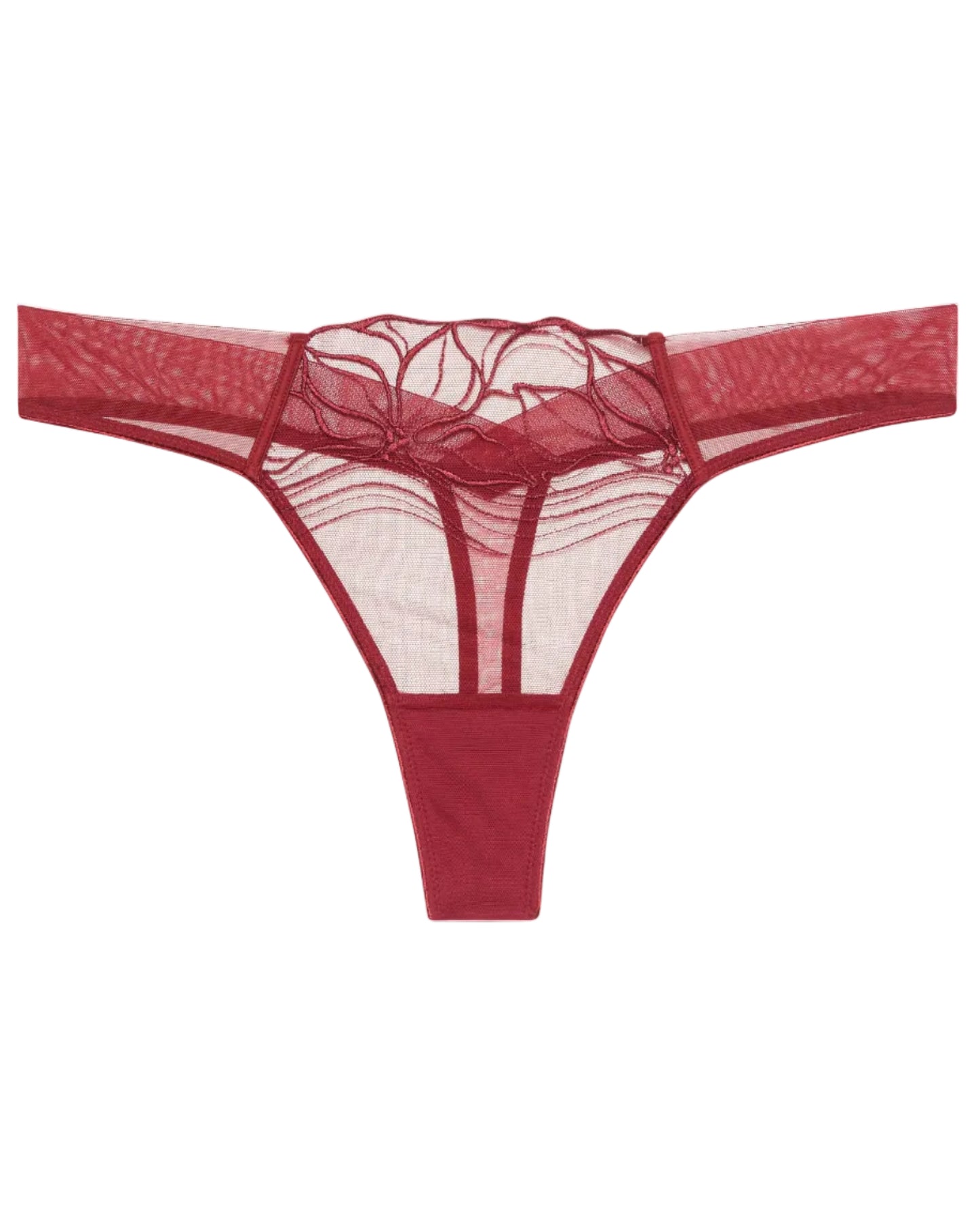 thong string calvin klein floral lace fall berry rød, undertøy dame norge frilin