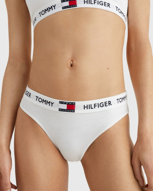 Truse bikini Tommy Hilfiger bomull hvit cotton, frilin undertøy norge