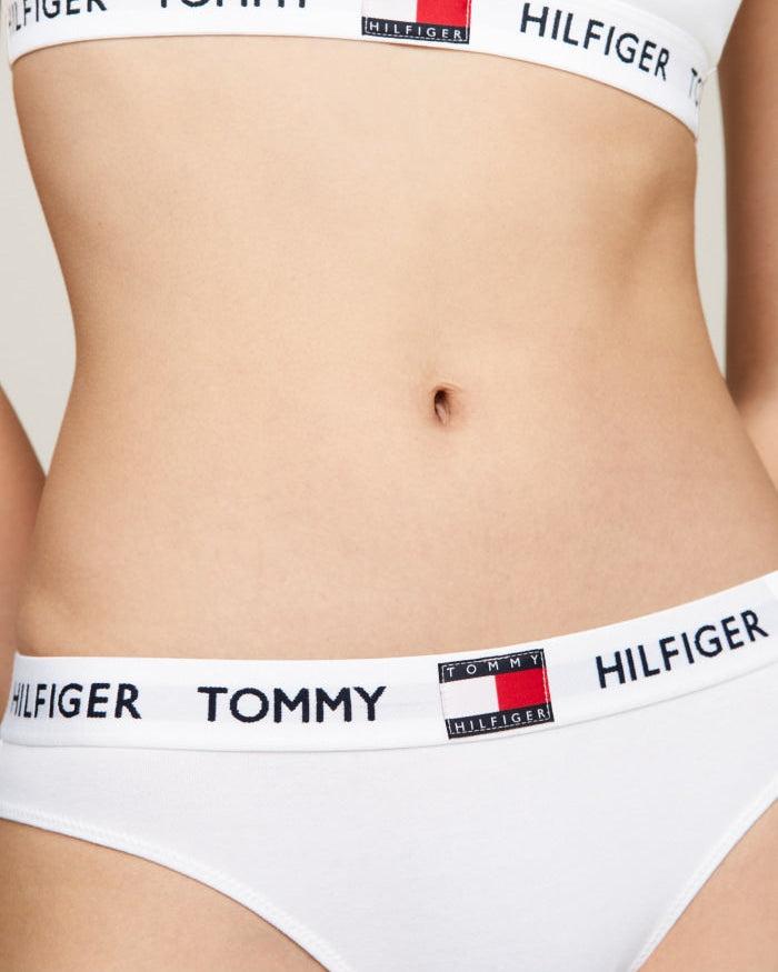 Truse bikini Tommy Hilfiger bomull hvit cotton, frilin undertøy norge