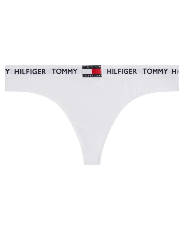 Thong Tommy Hilfiger heritage classic cotton string, undertøy frilin norge, bomull hvit