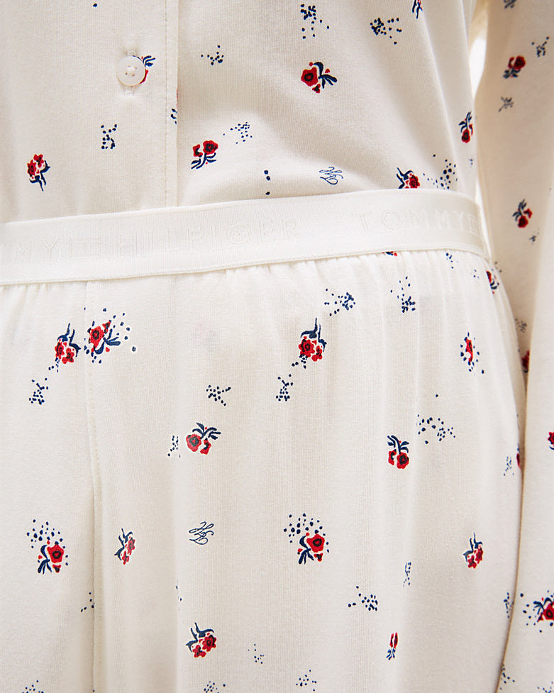 Nattøy loungewear pysjamas Tommy Hilfiger bomull cotton modal, bukse bottoms essential print, dame norge frilin