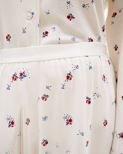 Nattøy loungewear pysjamas Tommy Hilfiger bomull cotton modal, bukse bottoms essential print, dame norge frilin
