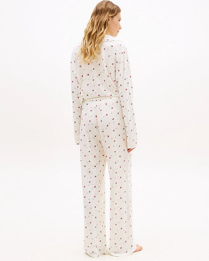 Nattøy loungewear pysjamas Tommy Hilfiger bomull cotton modal, bukse bottoms essential print, dame norge frilin