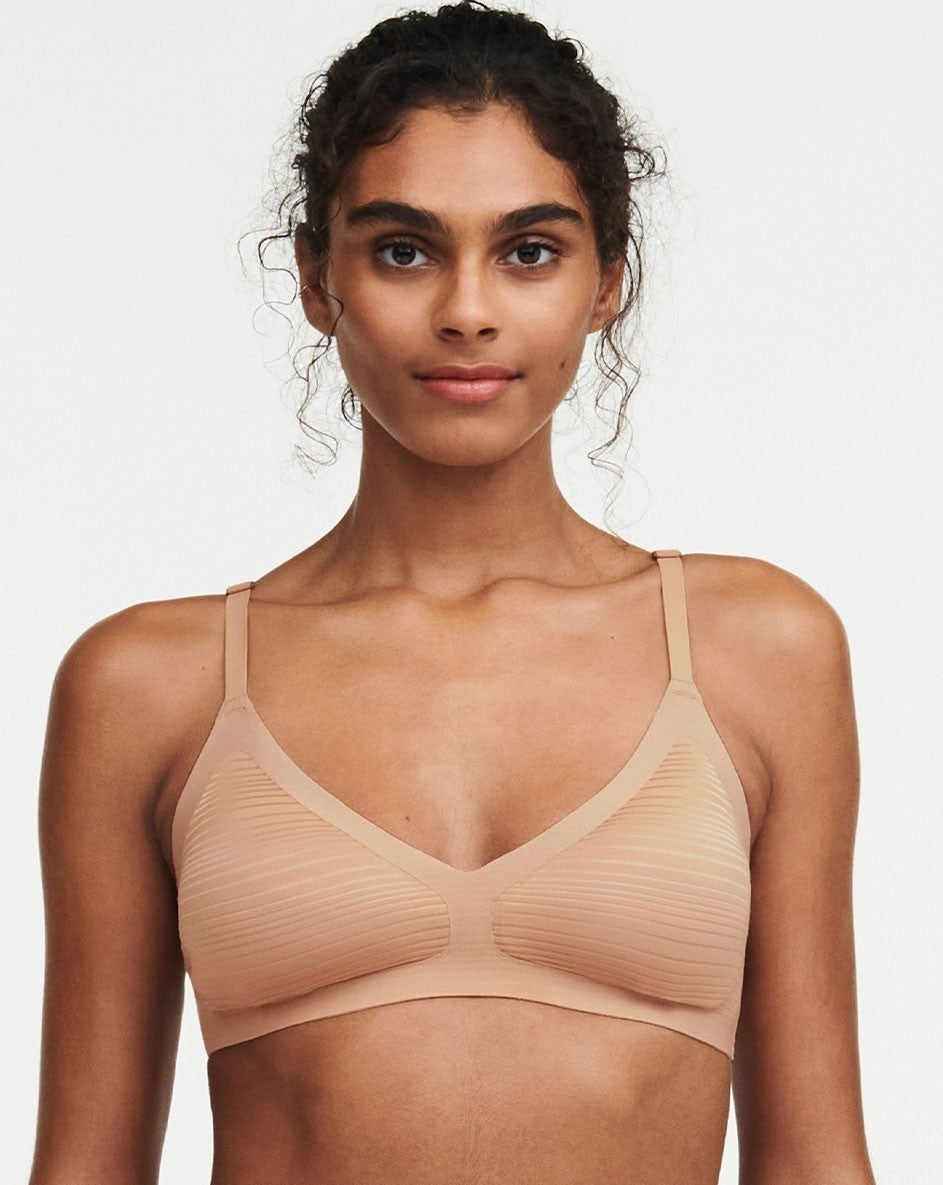 Stripes padded bralette, SoftStretch