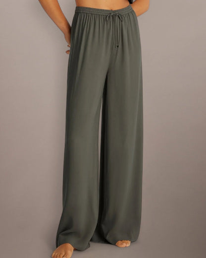 Bukse pants Calvin Klein swimwear dusty olive viskose, norge frilin badetøy
