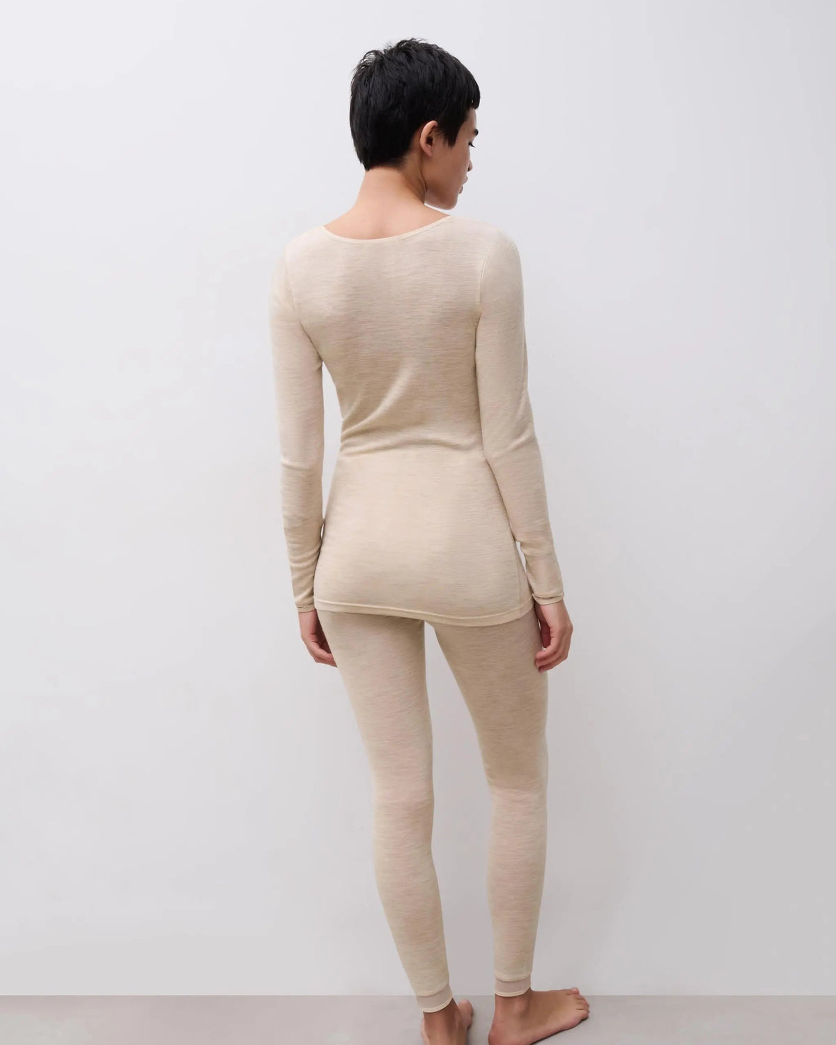 Genser i merinoull ull wool Juliana Femilet Chantelle heather nude beige, Frilin undertøy norge dame