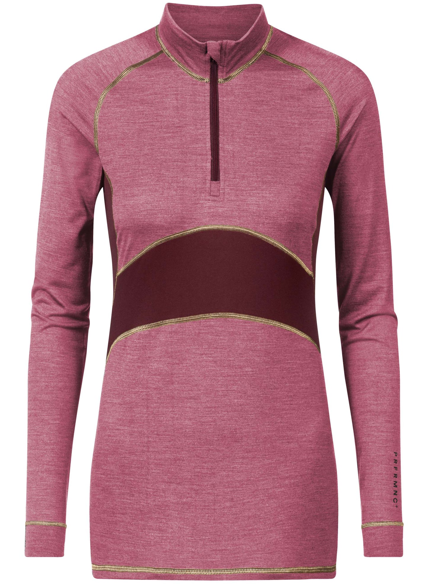 Ullundertøy genser med hals, glidelås zipper, ull virgin wool Prfrmnc+ Mey, Frilin undertøy norge dame