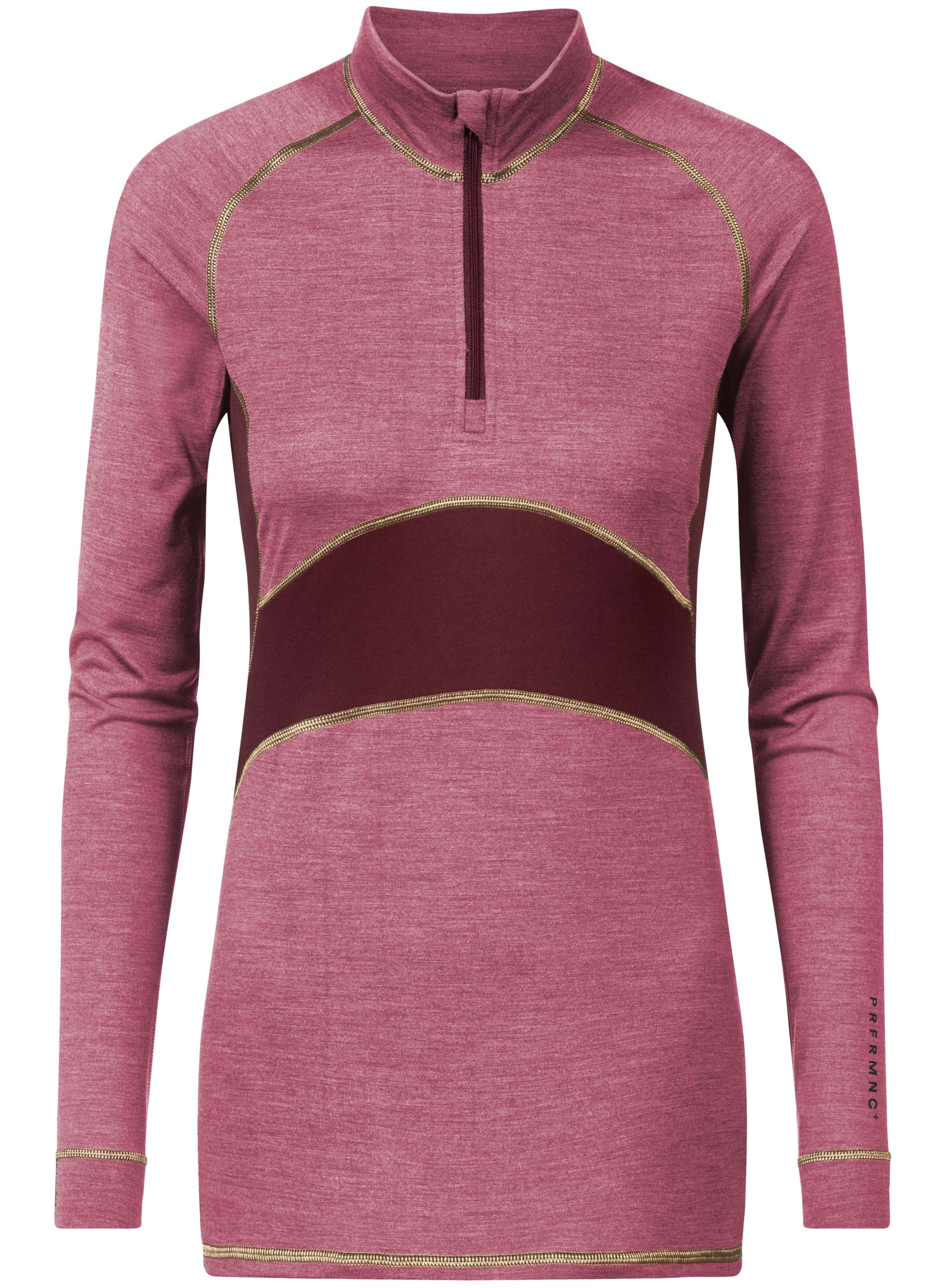 Ullundertøy genser med hals, glidelås zipper, ull virgin wool Prfrmnc+ Mey, Frilin undertøy norge dame