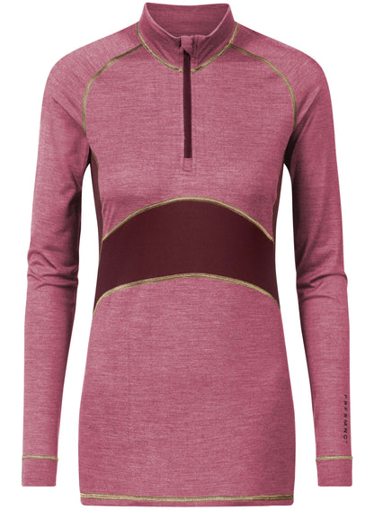 Ullundertøy genser med hals, glidelås zipper, ull virgin wool Prfrmnc+ Mey, Frilin undertøy norge dame