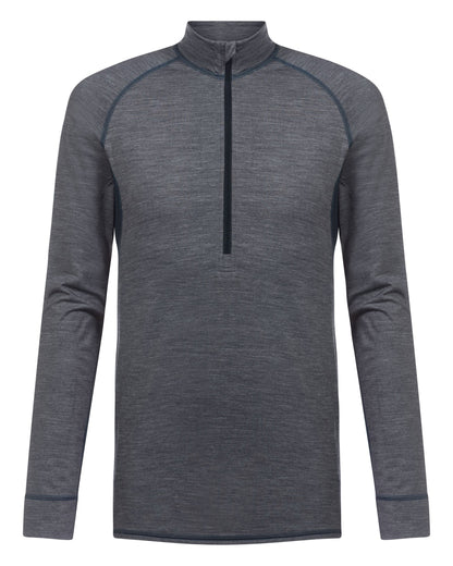 Ullundertøy herre genser med hals trøye ull virgin wool, Prfrmnc+ Mey grå, Frilin undertøy norge menn