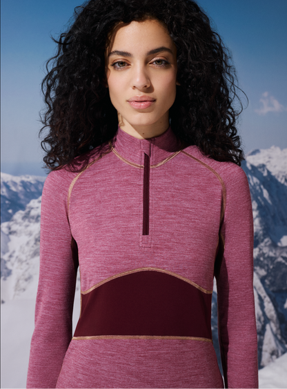 Genser med hals ull-blend, Prfrmnc+