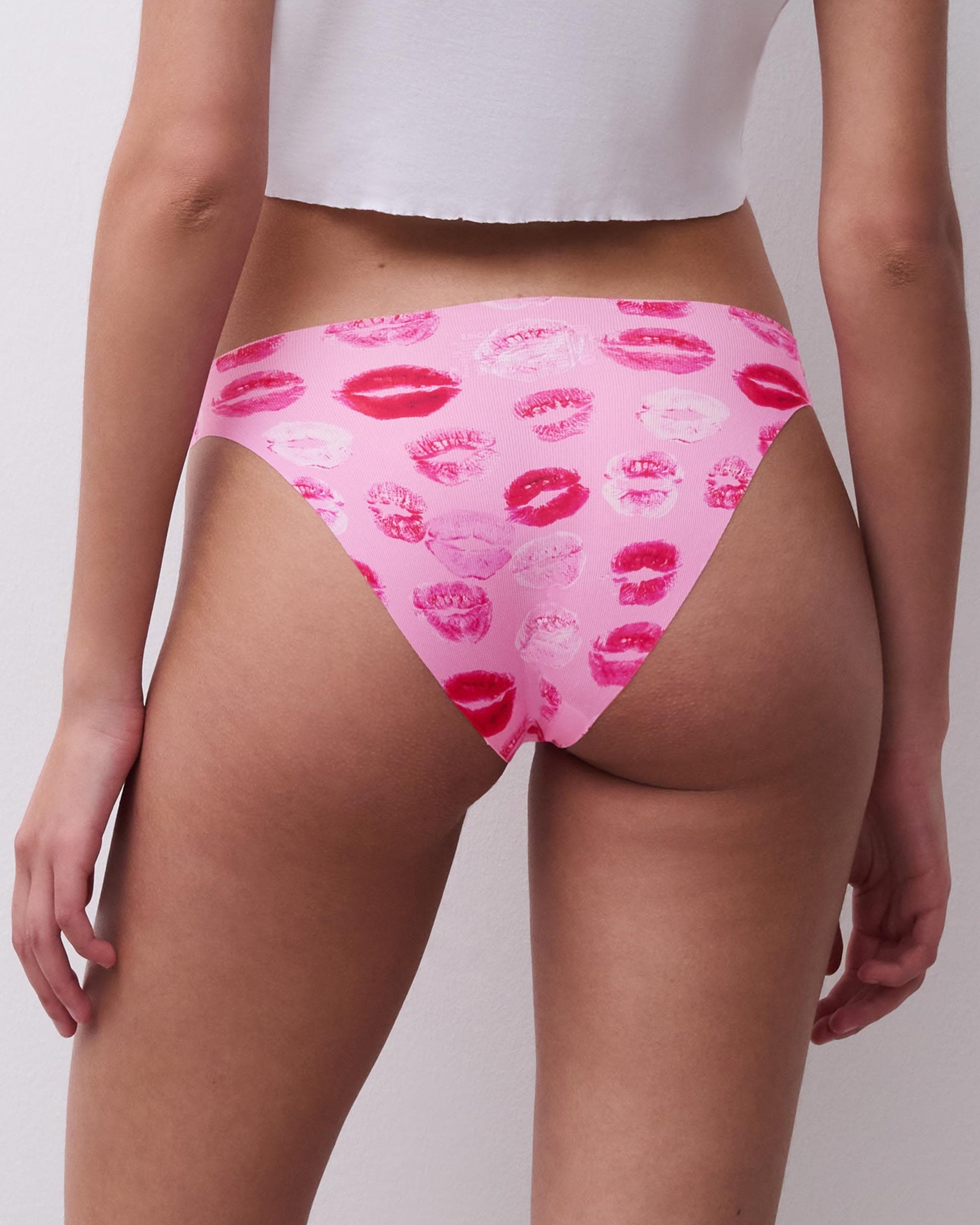 Truse sømløs slip rosa Bisous bisous Chantelle pulpies, Undertøy norge dame frilin