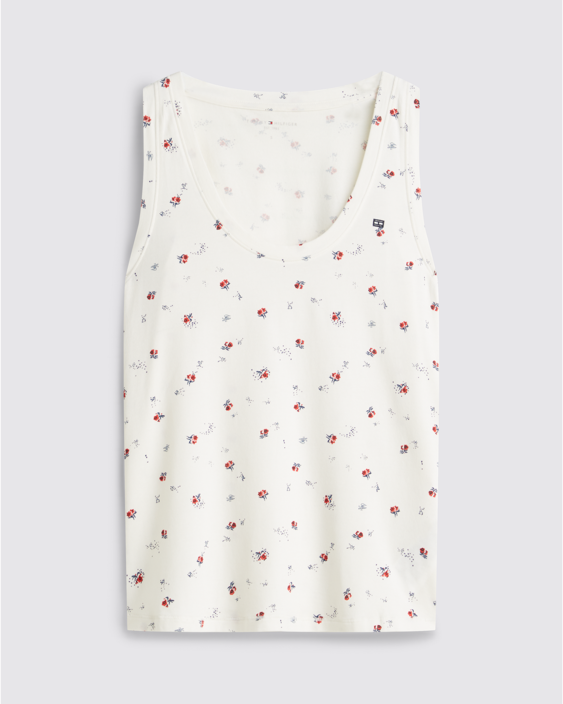 Tank topp loungewear pysjamas Tommy Hilfiger bomull cotton modal, singlet essential print, dame norge frilin