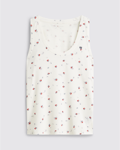 Tank topp loungewear pysjamas Tommy Hilfiger bomull cotton modal, singlet essential print, dame norge frilin